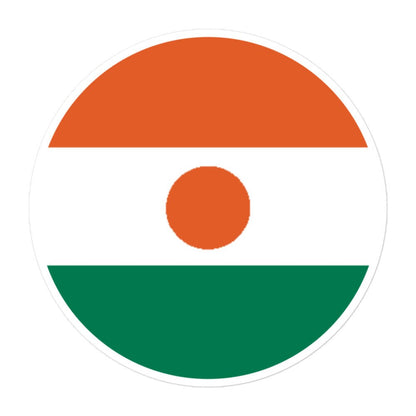 Niger Flag Sticker | Bubble-free Kiss Cut Versatile Durable Water Safe Decorative Add-on for your Cars, Laptops, Notebooks and Phones