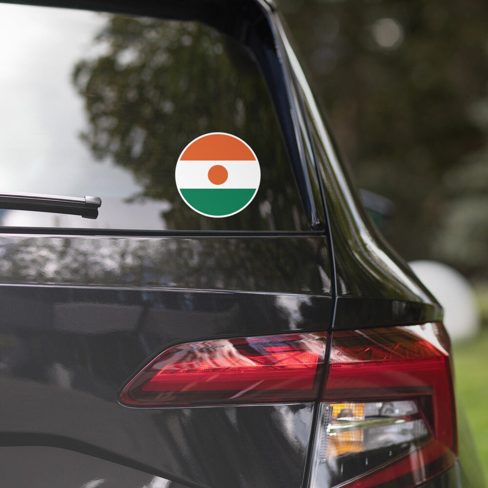 Niger Flag Sticker | Bubble-free Kiss Cut Versatile Durable Water Safe Decorative Add-on for your Cars, Laptops, Notebooks and Phones