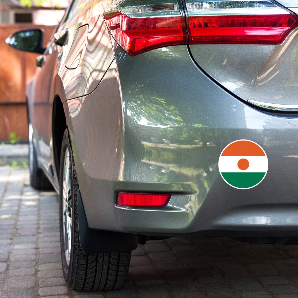 Niger Flag Sticker | Bubble-free Kiss Cut Versatile Durable Water Safe Decorative Add-on for your Cars, Laptops, Notebooks and Phones