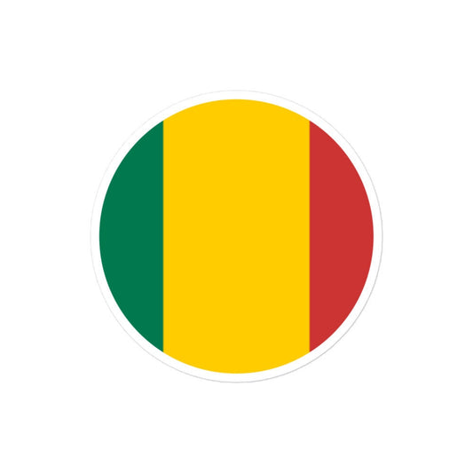 Mali Flag Sticker | Bubble-free Kiss Cut Versatile Durable Water Safe Decorative Add-on for your Cars, Laptops, Notebooks and Phones