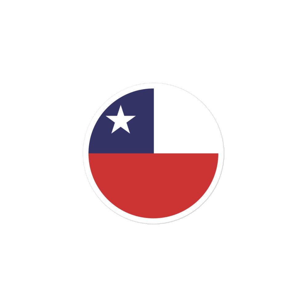 Chile Flag Sticker | Bubble-free Kiss Cut Versatile Durable Water Safe Decorative Add-on for your Cars, Laptops, Notebooks and Phones