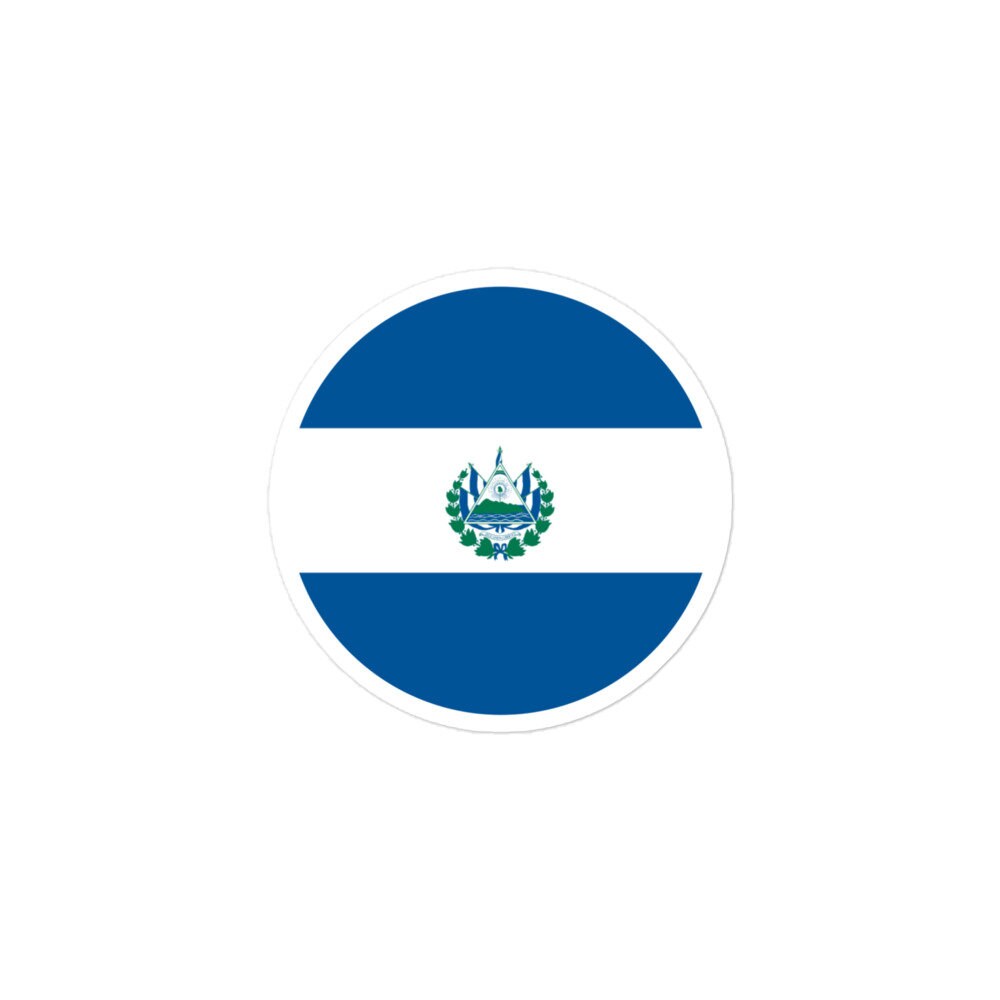 El Salvador Flag Sticker | Bubble-free Kiss Cut Versatile Durable Water Safe Decorative Add-on for your Cars, Laptops, Notebooks and Phones