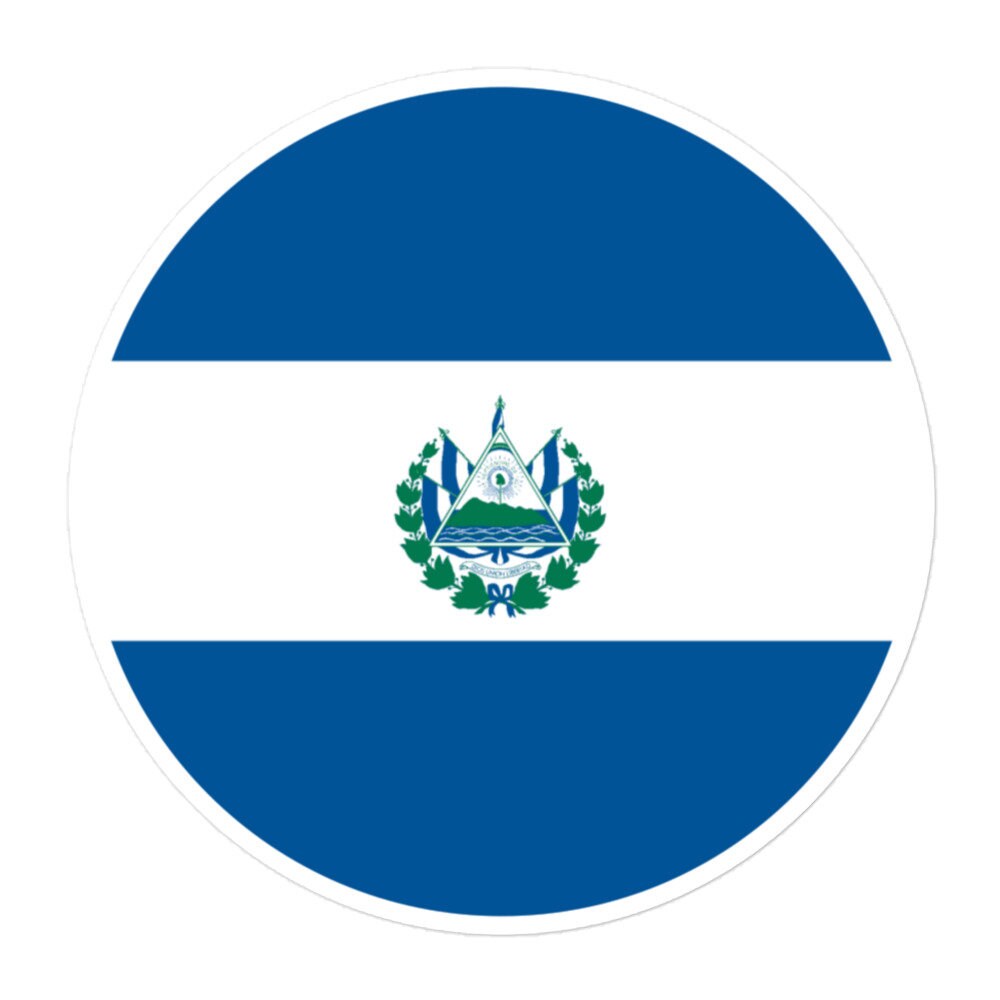 El Salvador Flag Sticker | Bubble-free Kiss Cut Versatile Durable Water Safe Decorative Add-on for your Cars, Laptops, Notebooks and Phones