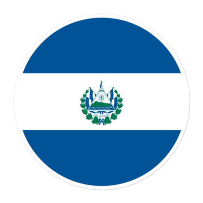 El Salvador Flag Sticker | Bubble-free Kiss Cut Versatile Durable Water Safe Decorative Add-on for your Cars, Laptops, Notebooks and Phones