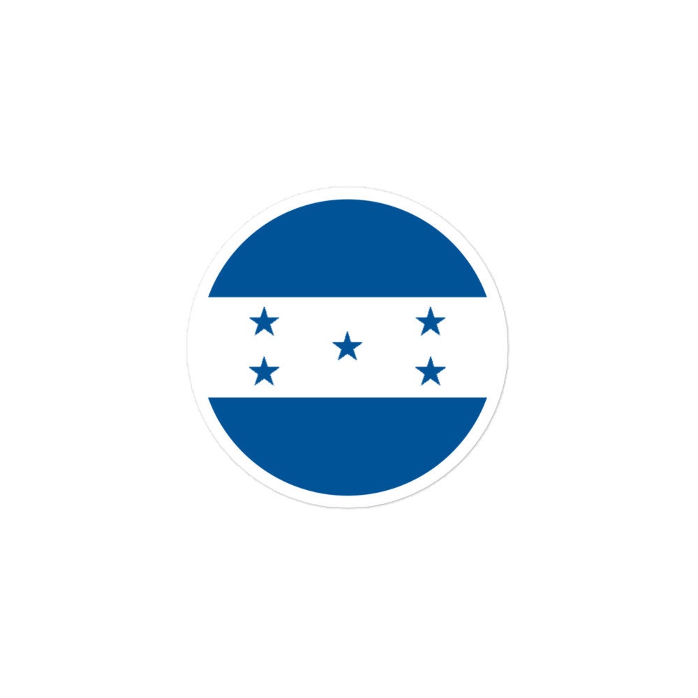 Honduras Flag Sticker | Bubble-free Kiss Cut Versatile Durable Water Safe Decorative Add-on for your Cars, Laptops, Notebooks and Phones