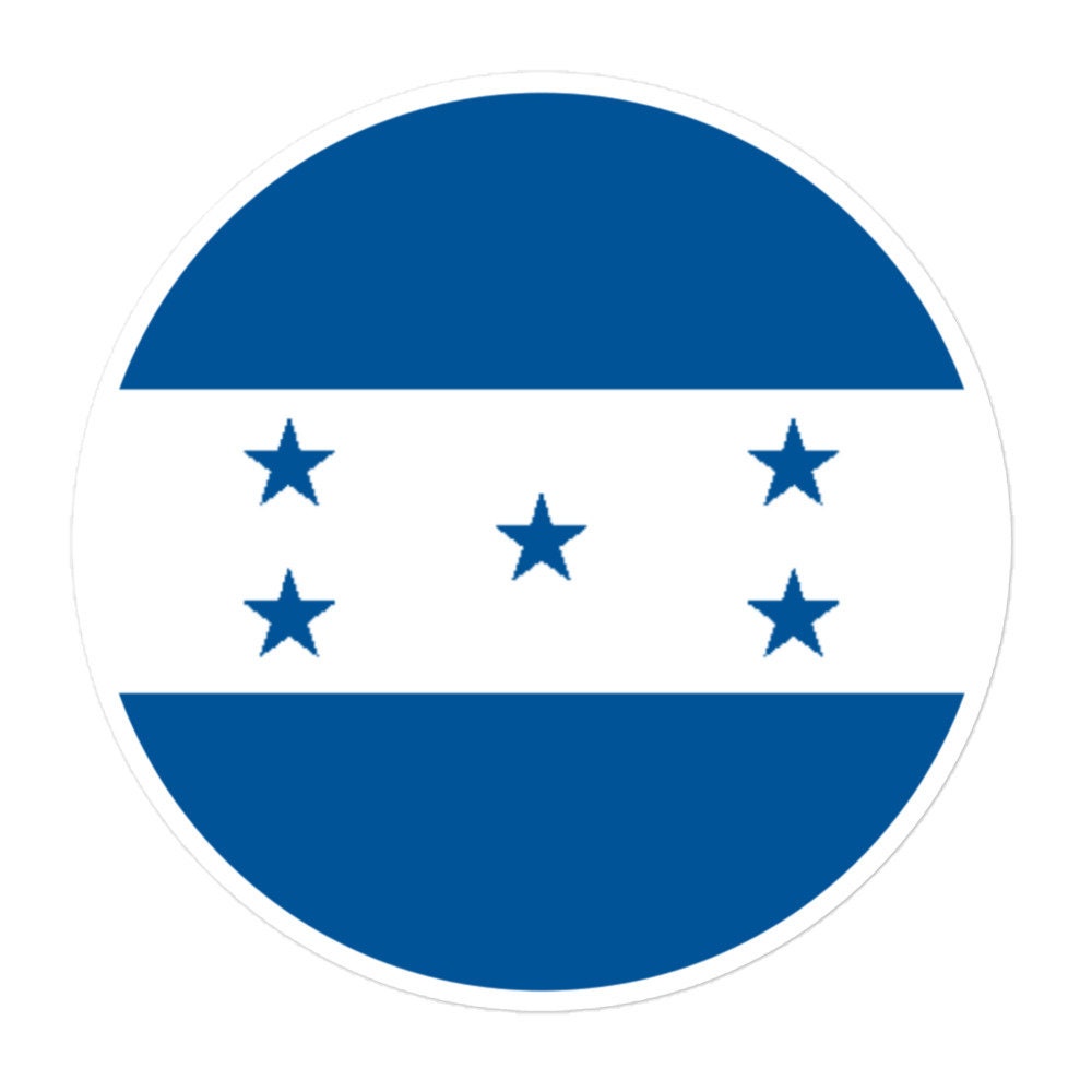 Honduras Flag Sticker | Bubble-free Kiss Cut Versatile Durable Water Safe Decorative Add-on for your Cars, Laptops, Notebooks and Phones