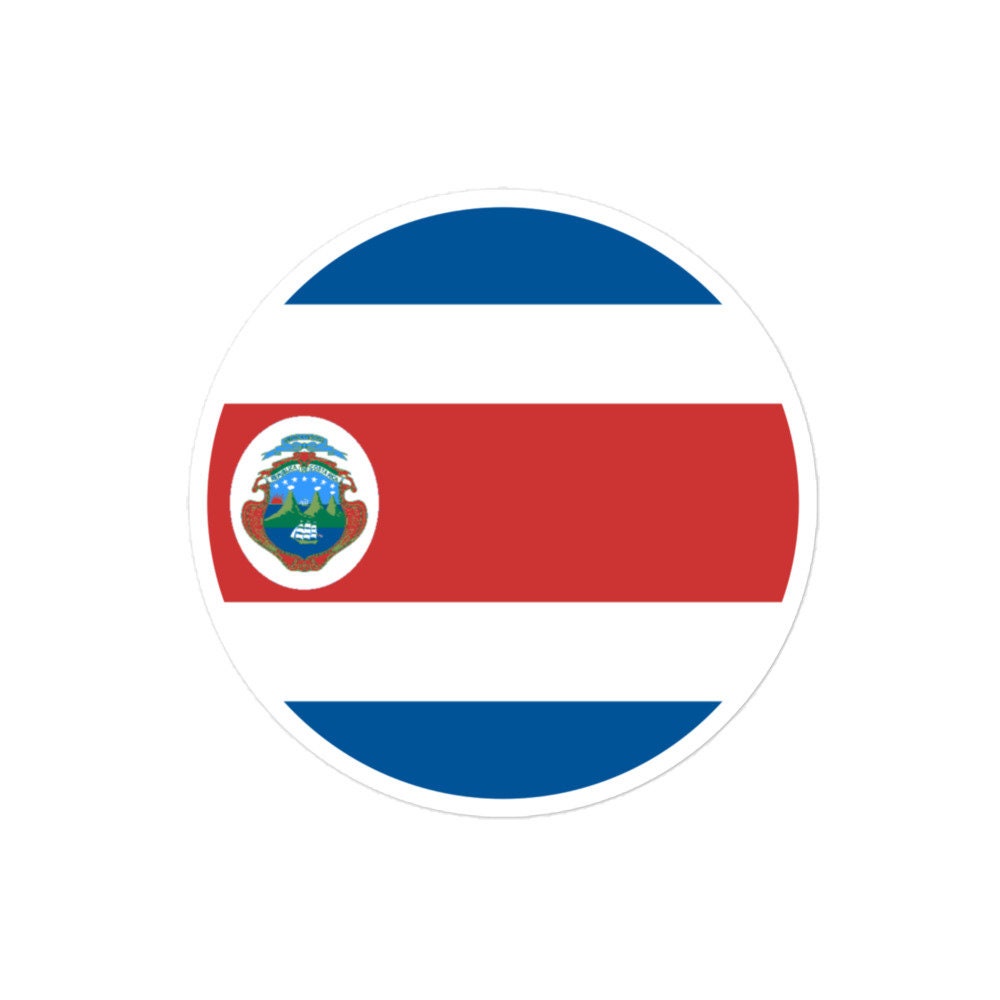 Costa Rica Flag Sticker | Bubble-free Kiss Cut Versatile Durable Water Safe Decorative Add-on for your Cars, Laptops, Notebooks and Phones