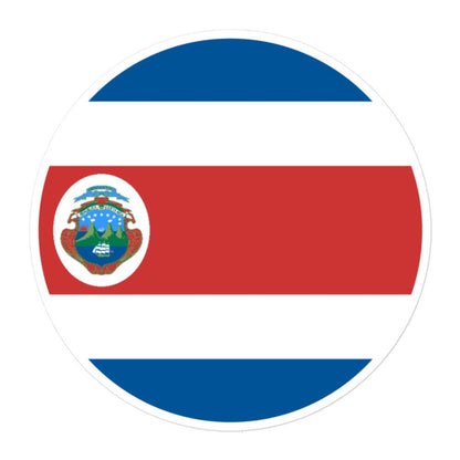 Costa Rica Flag Sticker | Bubble-free Kiss Cut Versatile Durable Water Safe Decorative Add-on for your Cars, Laptops, Notebooks and Phones