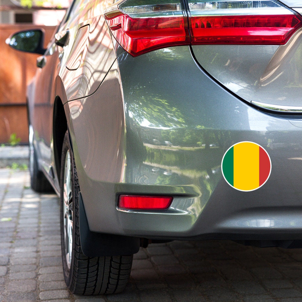 Mali Flag Sticker | Bubble-free Kiss Cut Versatile Durable Water Safe Decorative Add-on for your Cars, Laptops, Notebooks and Phones