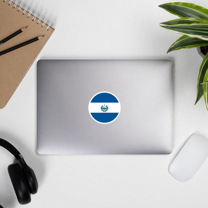 El Salvador Flag Sticker | Bubble-free Kiss Cut Versatile Durable Water Safe Decorative Add-on for your Cars, Laptops, Notebooks and Phones