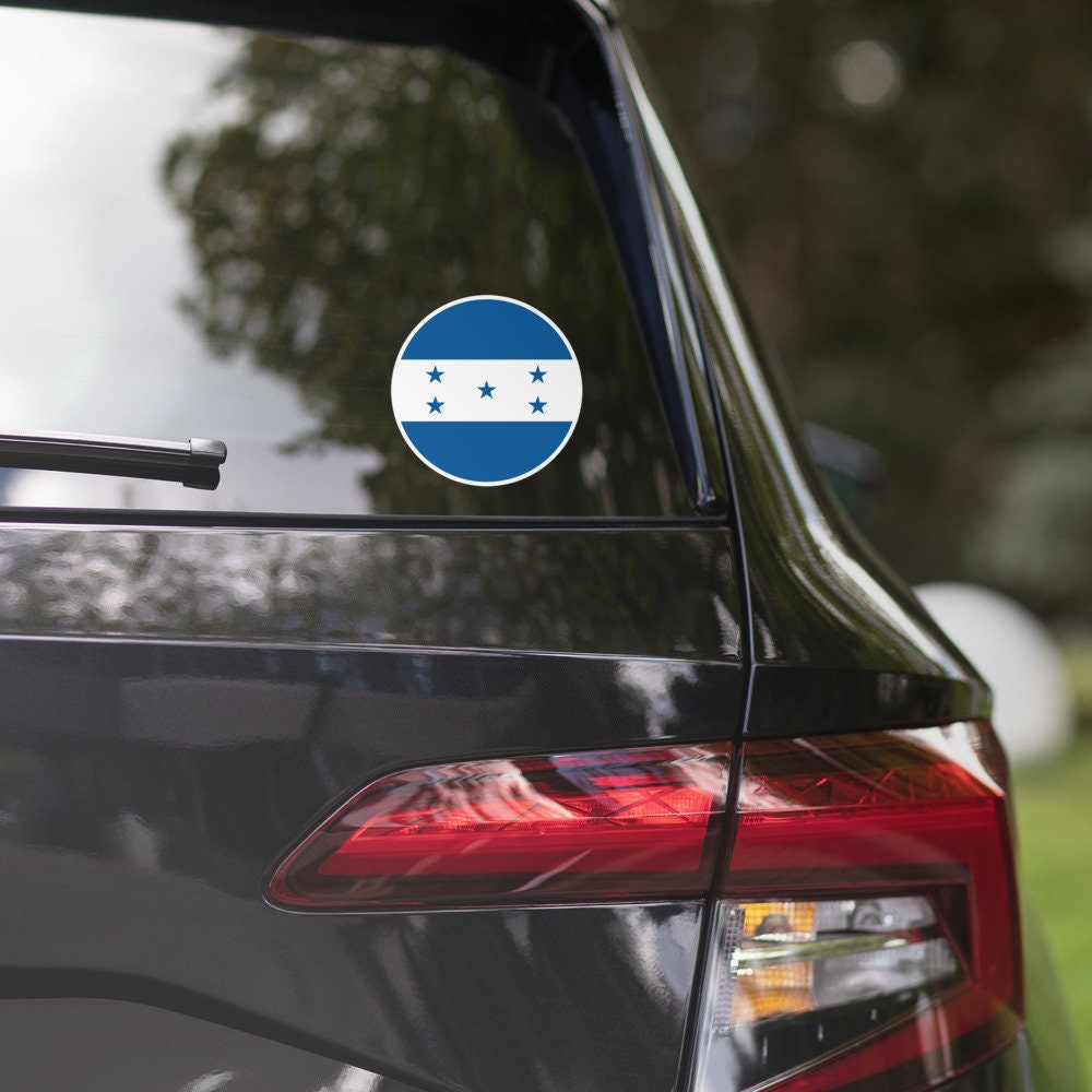 Honduras Flag Sticker | Bubble-free Kiss Cut Versatile Durable Water Safe Decorative Add-on for your Cars, Laptops, Notebooks and Phones