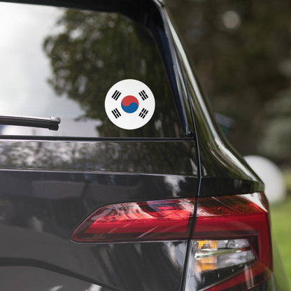 South Korea Flag Sticker | Bubble-free Kiss Cut Versatile Durable Water Safe Decorative Add-on for your Cars, Laptops, Notebooks and Phones