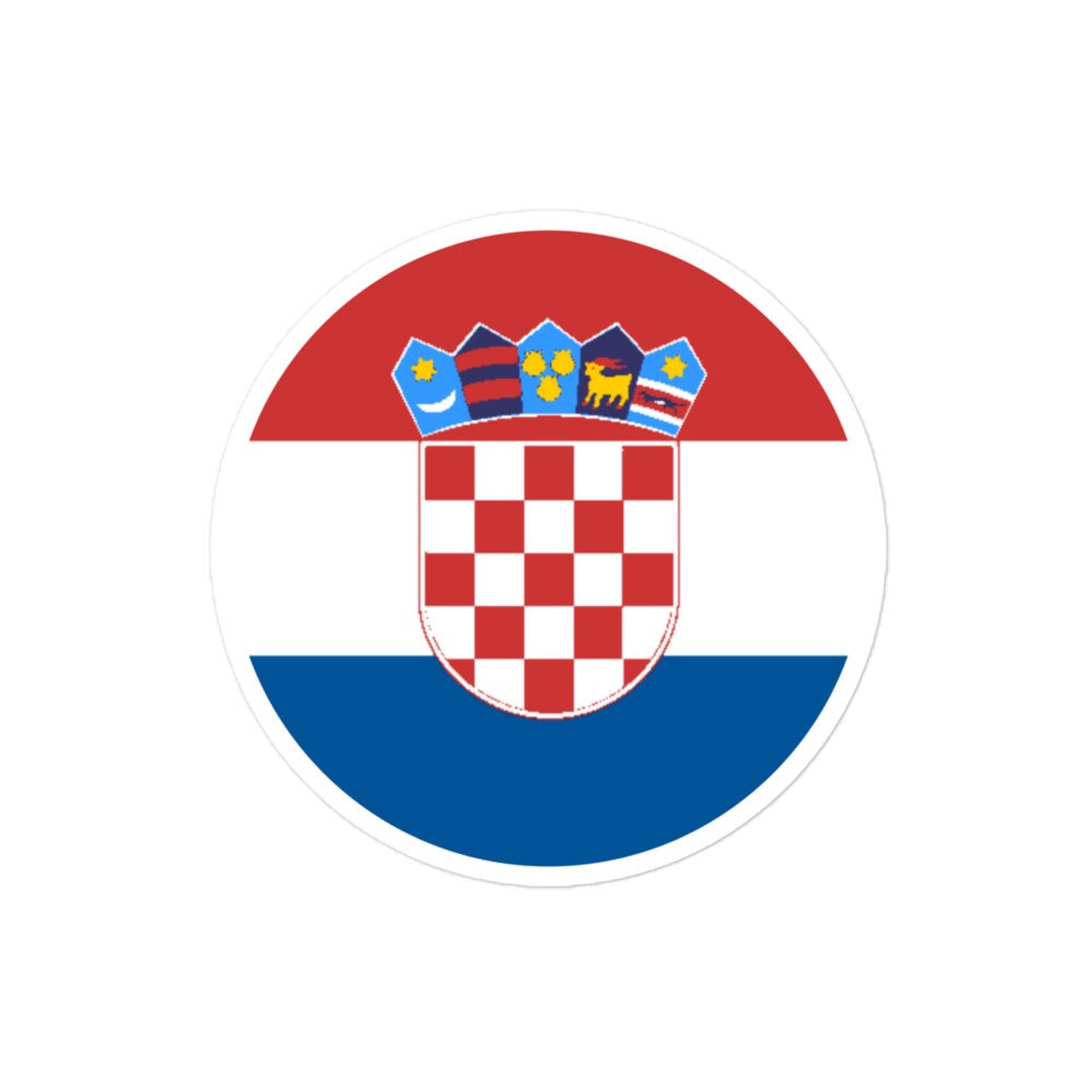 Croatia Flag Sticker | Bubble-free Kiss Cut Versatile Durable Water Safe Decorative Add-on for your Cars, Laptops, Notebooks and Phones