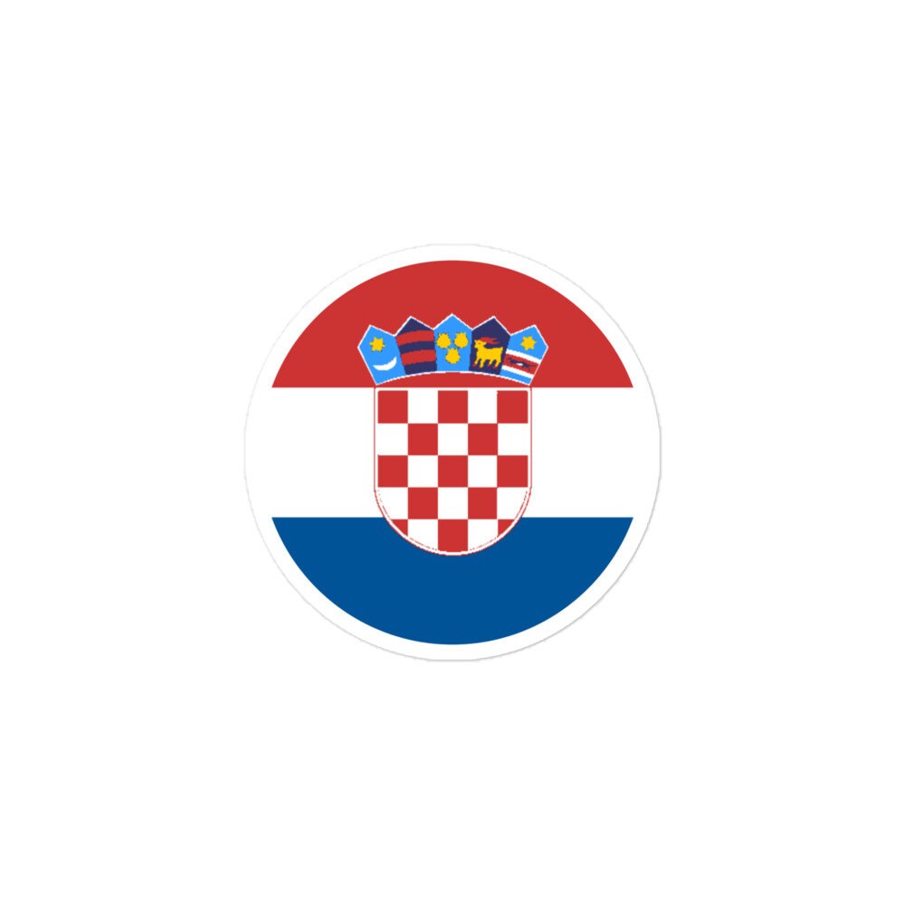 Croatia Flag Sticker | Bubble-free Kiss Cut Versatile Durable Water Safe Decorative Add-on for your Cars, Laptops, Notebooks and Phones