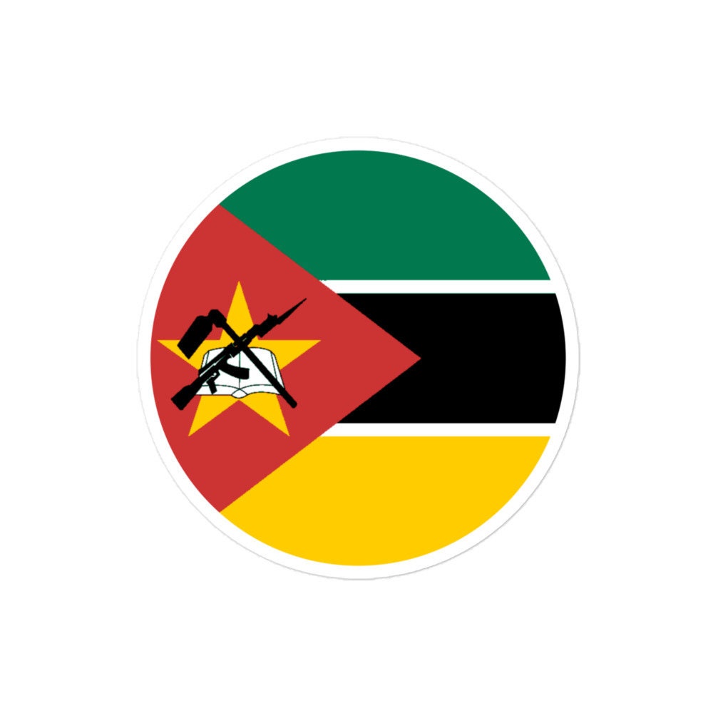 Mozambique Flag Sticker | Bubble-free Kiss Cut Versatile Durable Water Safe Decorative Add-on for your Cars, Laptops, Notebooks and Phones