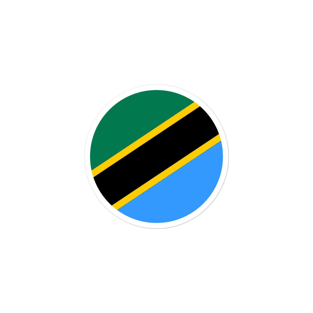 Tanzania Flag Sticker | Bubble-free Kiss Cut Versatile Durable Water Safe Decorative Add-on for your Cars, Laptops, Notebooks and Phones