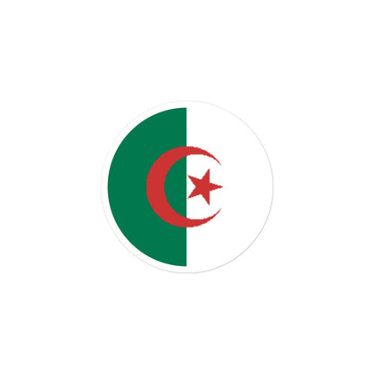 Algeria Flag Sticker | Bubble-free Kiss Cut Versatile Durable Water Safe Decorative Add-on for your Cars, Laptops, Notebooks and Phones