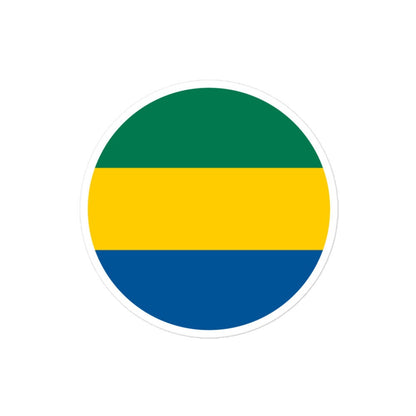 Gabon Flag Sticker | Bubble-free Kiss Cut Versatile Durable Water Safe Decorative Add-on for your Cars, Laptops, Notebooks and Phones