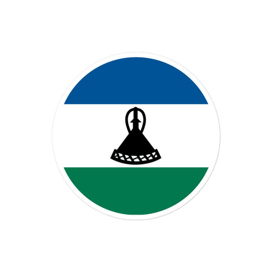 Lesotho Flag Sticker | Bubble-free Kiss Cut Versatile Durable Water Safe Decorative Add-on for your Cars, Laptops, Notebooks and Phones