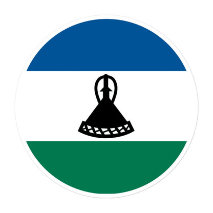 Lesotho Flag Sticker | Bubble-free Kiss Cut Versatile Durable Water Safe Decorative Add-on for your Cars, Laptops, Notebooks and Phones