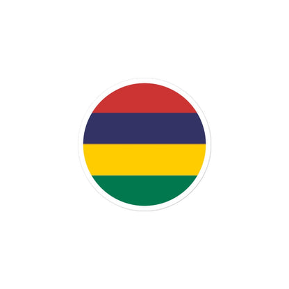 Mauritius Flag Sticker | Bubble-free Kiss Cut Versatile Durable Water Safe Decorative Add-on for your Cars, Laptops, Notebooks and Phones