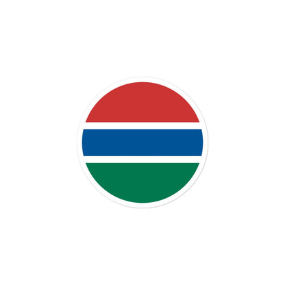 Gambia Flag Sticker | Bubble-free Kiss Cut Versatile Durable Water Safe Decorative Add-on for your Cars, Laptops, Notebooks and Phones