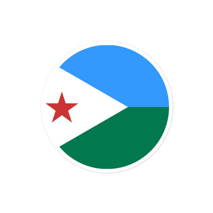 Djibouti Flag Sticker | Bubble-free Kiss Cut Versatile Durable Water Safe Decorative Add-on for your Cars, Laptops, Notebooks and Phones