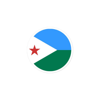 Djibouti Flag Sticker | Bubble-free Kiss Cut Versatile Durable Water Safe Decorative Add-on for your Cars, Laptops, Notebooks and Phones