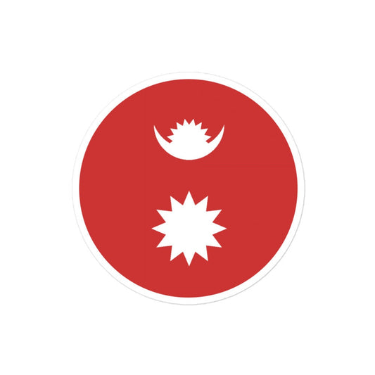 Nepal Flag Sticker | Bubble-free Kiss Cut Versatile Durable Water Safe Decorative Add-on for your Cars, Laptops, Notebooks and Phones