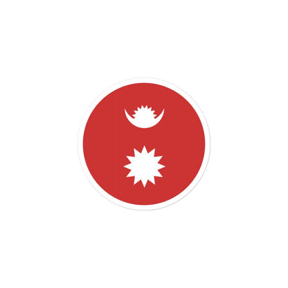 Nepal Flag Sticker | Bubble-free Kiss Cut Versatile Durable Water Safe Decorative Add-on for your Cars, Laptops, Notebooks and Phones