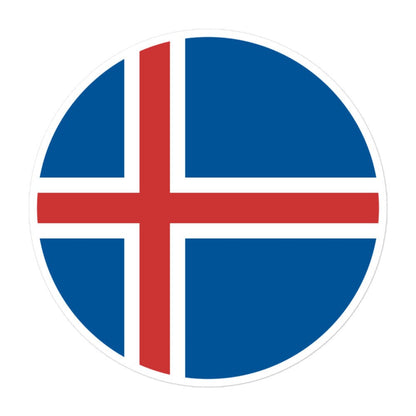 Iceland Flag Sticker | Bubble-free Kiss Cut Versatile Durable Water Safe Decorative Add-on for your Cars, Laptops, Notebooks and Phones