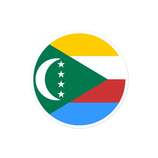 Comoros Flag Sticker | Bubble-free Kiss Cut Versatile Durable Water Safe Decorative Add-on for your Cars, Laptops, Notebooks and Phones