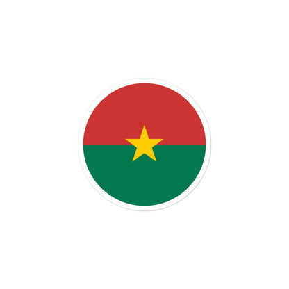 Burkina Faso Flag Sticker | Bubble-free Kiss Cut Versatile Durable Water Safe Decorative Add-on for your Cars, Laptops, Notebooks and Phones