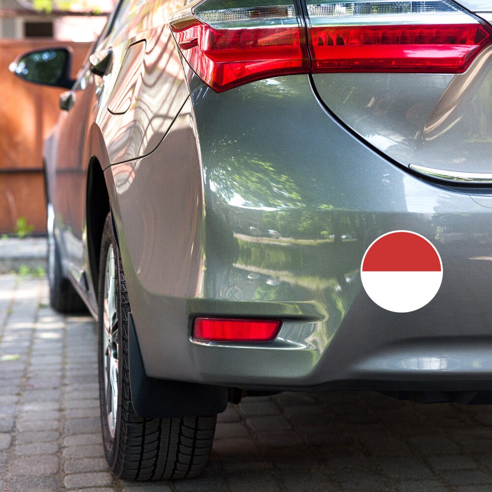 Indonesia Flag Sticker | Bubble-free Kiss Cut Versatile Durable Water Safe Decorative Add-on for your Cars, Laptops, Notebooks and Phones