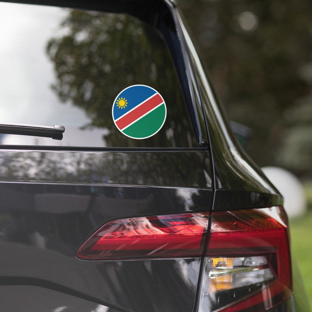 Namibia Flag Sticker | Bubble-free Kiss Cut Versatile Durable Water Safe Decorative Add-on for your Cars, Laptops, Notebooks and Phones