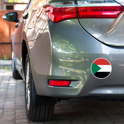 Sudan Flag Sticker | Bubble-free Kiss Cut Versatile Durable Water Safe Decorative Add-on for your Cars, Laptops, Notebooks and Phones