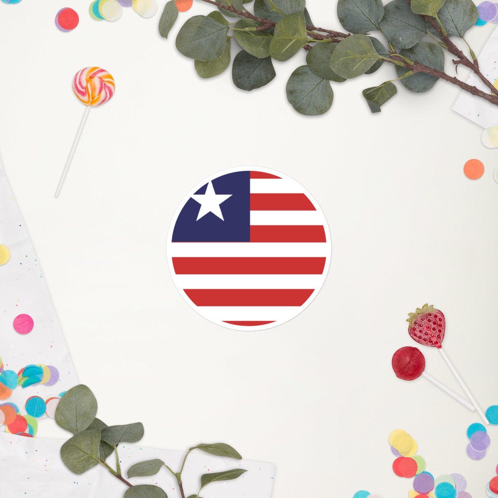 Liberia Flag Sticker | Bubble-free Kiss Cut Versatile Durable Water Safe Decorative Add-on for your Cars, Laptops, Notebooks and Phones