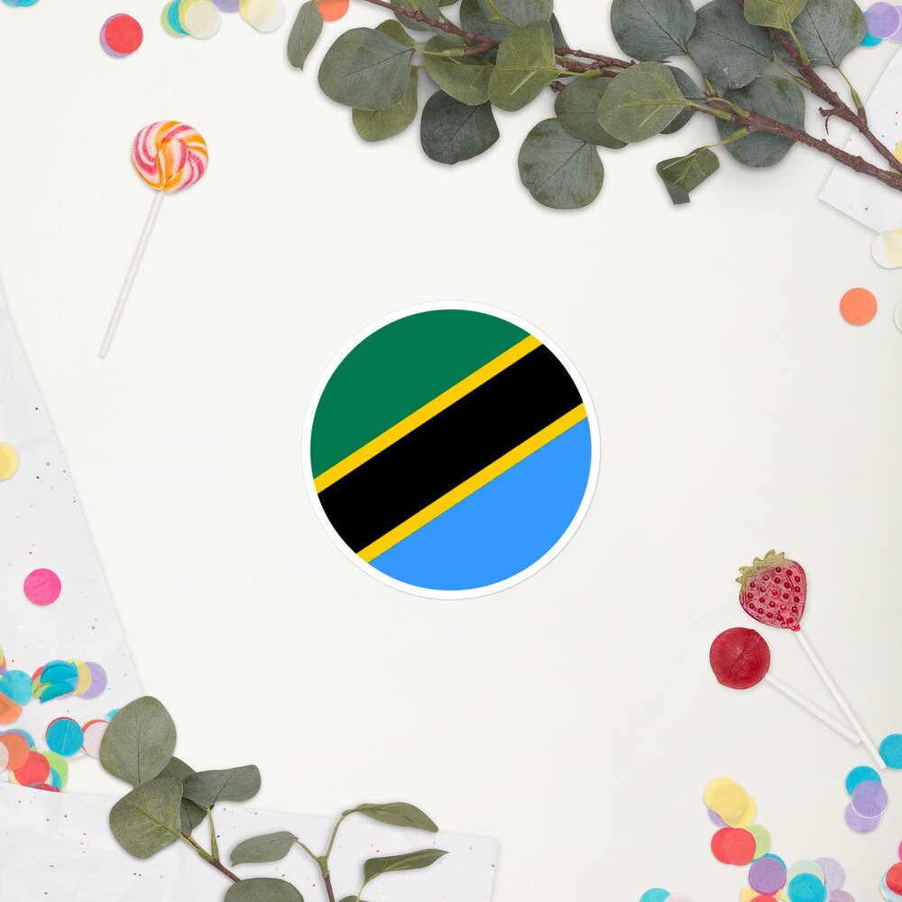 Tanzania Flag Sticker | Bubble-free Kiss Cut Versatile Durable Water Safe Decorative Add-on for your Cars, Laptops, Notebooks and Phones