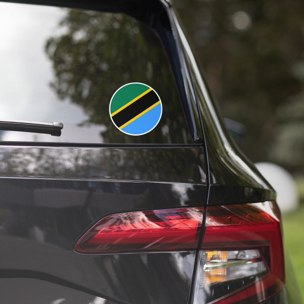 Tanzania Flag Sticker | Bubble-free Kiss Cut Versatile Durable Water Safe Decorative Add-on for your Cars, Laptops, Notebooks and Phones