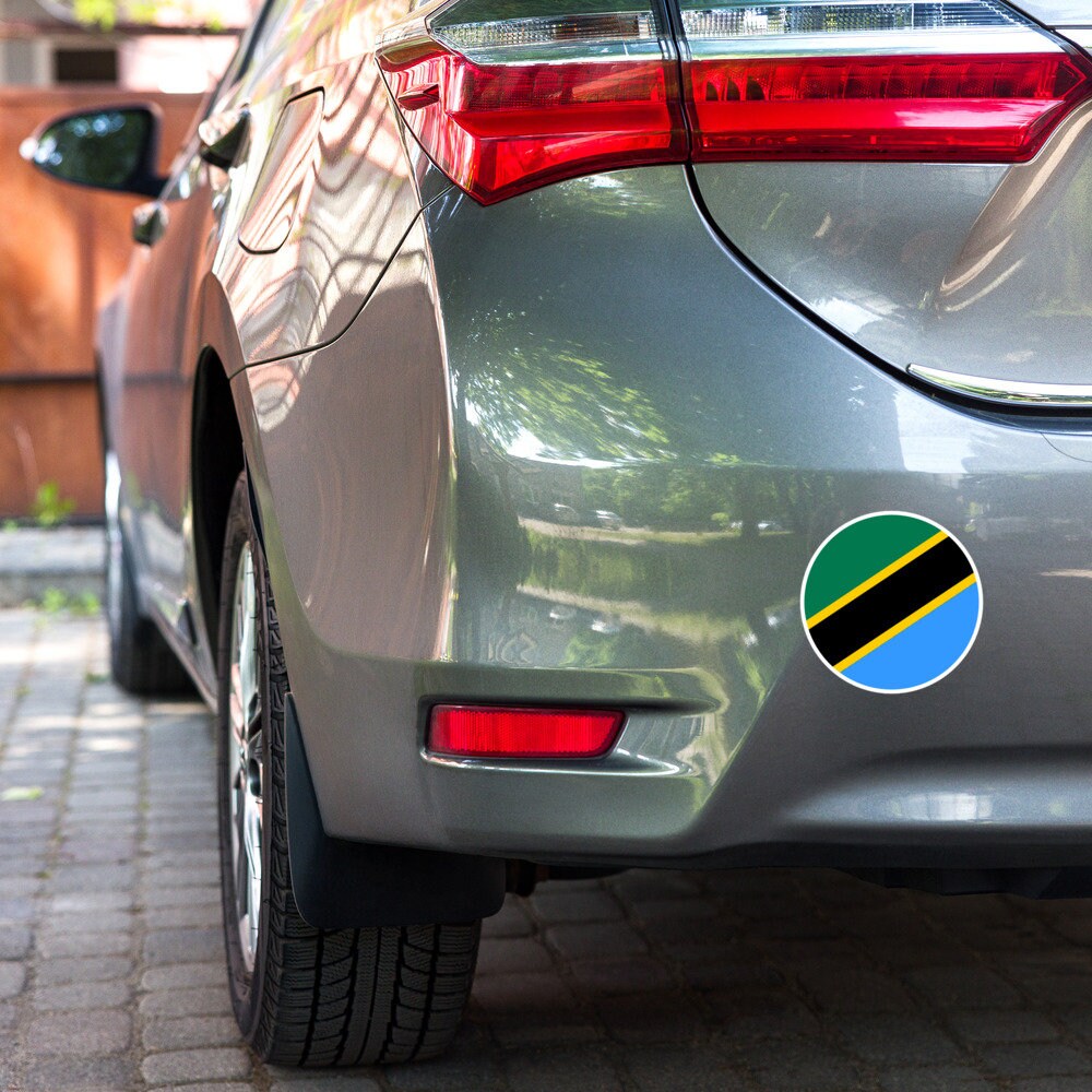 Tanzania Flag Sticker | Bubble-free Kiss Cut Versatile Durable Water Safe Decorative Add-on for your Cars, Laptops, Notebooks and Phones