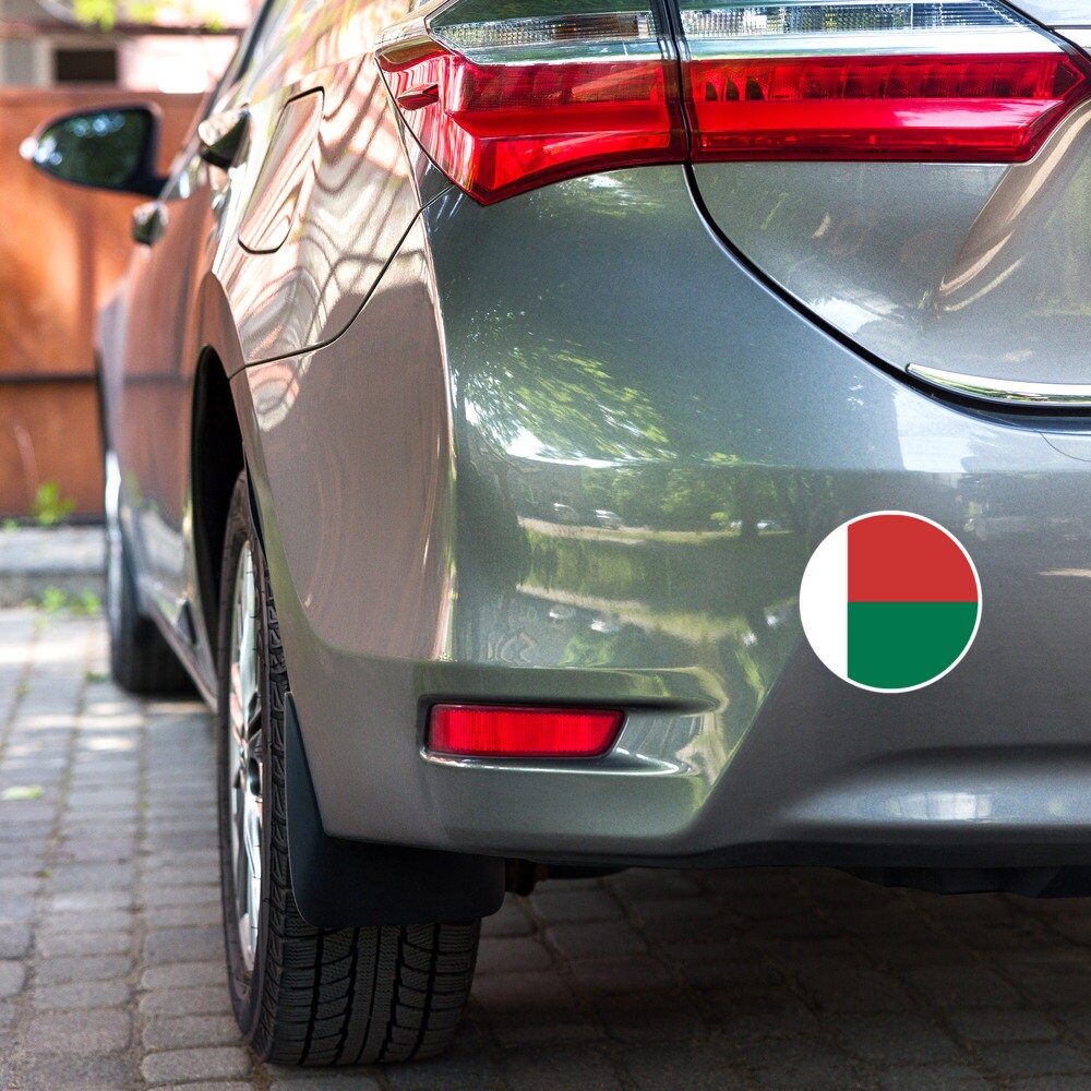 Madagascar Flag Sticker | Bubble-free Kiss Cut Versatile Durable Water Safe Decorative Add-on for your Cars, Laptops, Notebooks and Phones