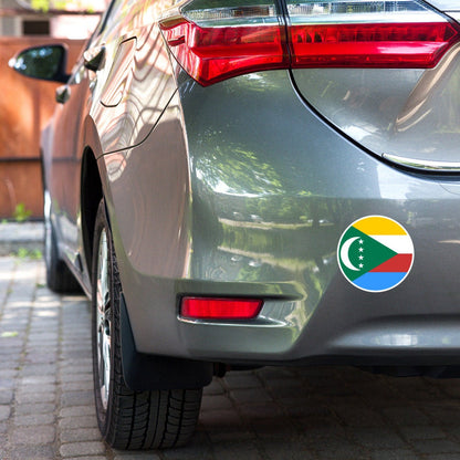 Comoros Flag Sticker | Bubble-free Kiss Cut Versatile Durable Water Safe Decorative Add-on for your Cars, Laptops, Notebooks and Phones