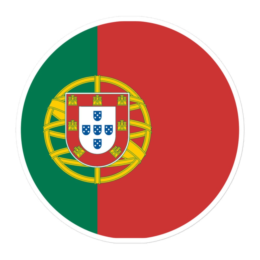 Portugal Flag Sticker | Bubble-free Kiss Cut Versatile Durable Water Safe Decorative Add-on for your Cars, Laptops, Notebooks and Phones