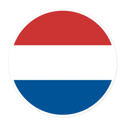 Netherlands Flag Sticker | Bubble-free Kiss Cut Versatile Durable Water Safe Decorative Add-on for your Cars, Laptops, Notebooks and Phones