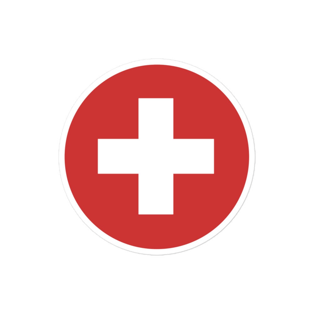 Switzerland Flag Sticker | Bubble-free Kiss Cut Versatile Durable Water Safe Decorative Add-on for your Cars, Laptops, Notebooks and Phones