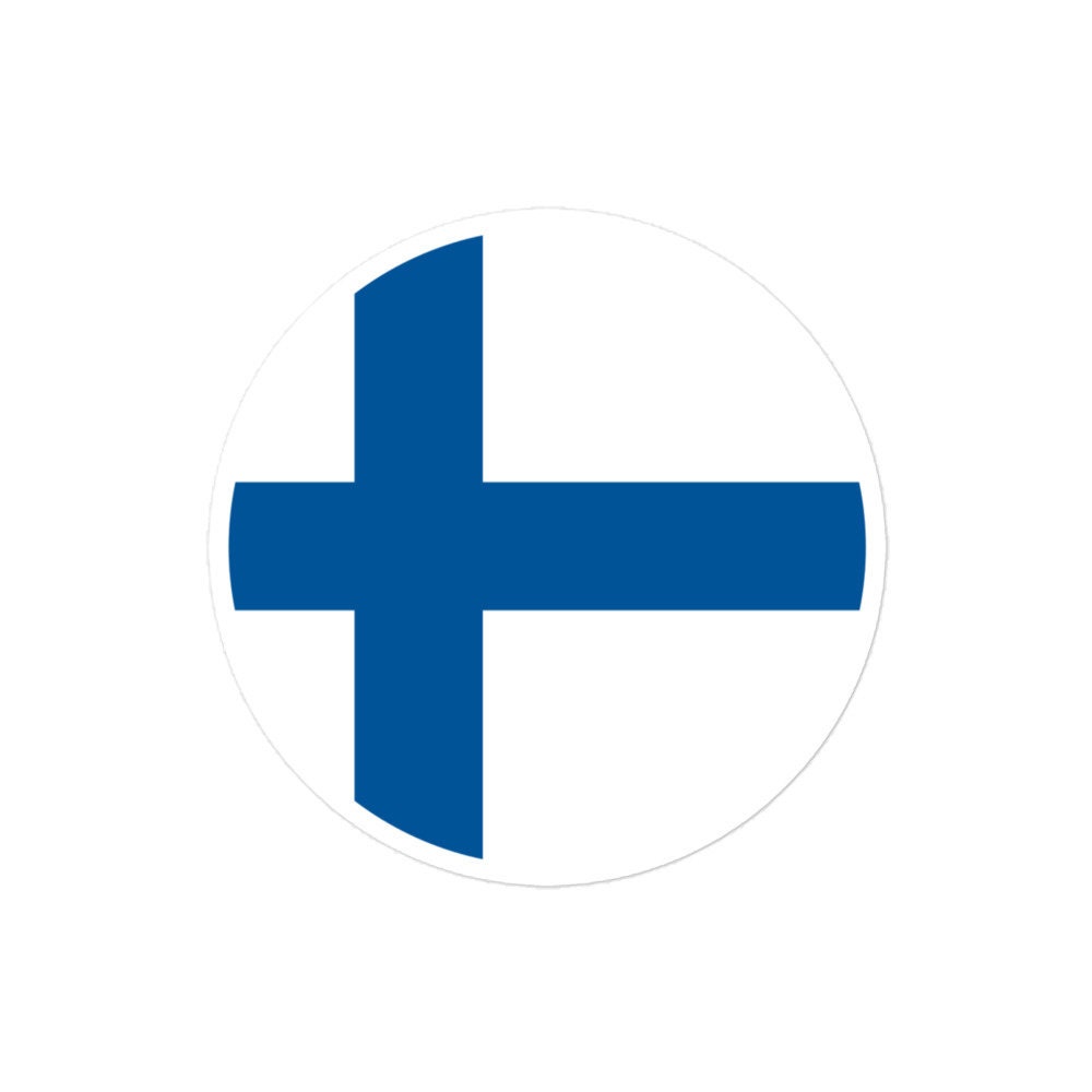 Finland Flag Sticker | Bubble-free Kiss Cut Versatile Durable Water Safe Decorative Add-on for your Cars, Laptops, Notebooks and Phones