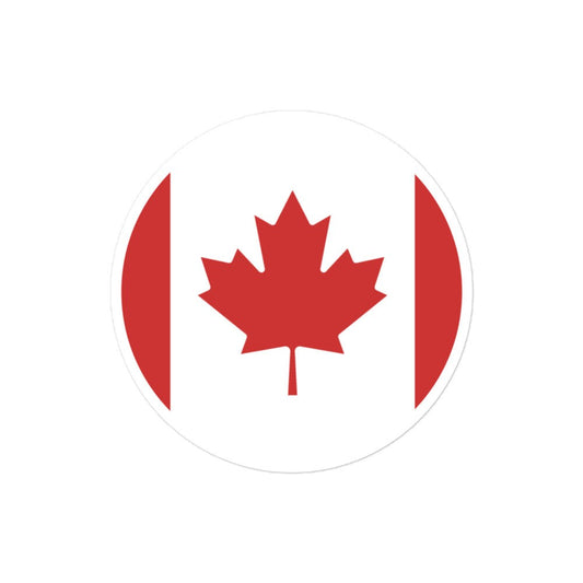 Canada Flag Sticker | Bubble-free Kiss Cut Versatile Durable Water Safe Decorative Add-on for your Cars, Laptops, Notebooks and Phones