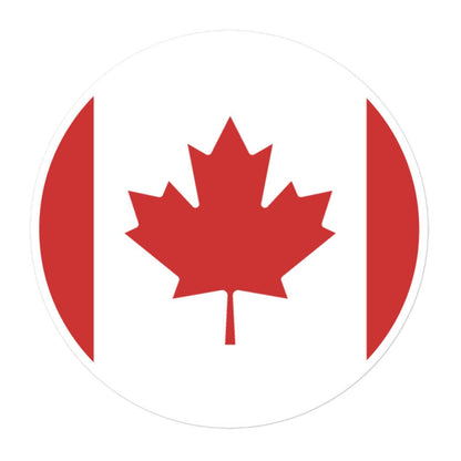 Canada Flag Sticker | Bubble-free Kiss Cut Versatile Durable Water Safe Decorative Add-on for your Cars, Laptops, Notebooks and Phones