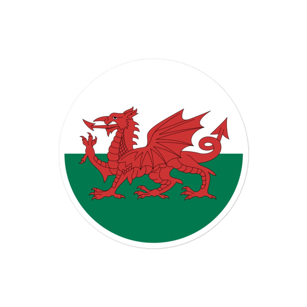 Wales Flag Sticker | Bubble-free Kiss Cut Versatile Durable Water Safe Decorative Add-on for your Cars, Laptops, Notebooks and Phones