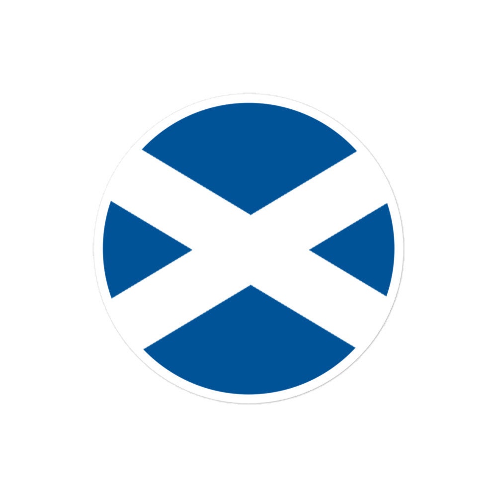 Scotland Flag Sticker | Bubble-free Kiss Cut Versatile Durable Water Safe Decorative Add-on for your Cars, Laptops, Notebooks and Phones